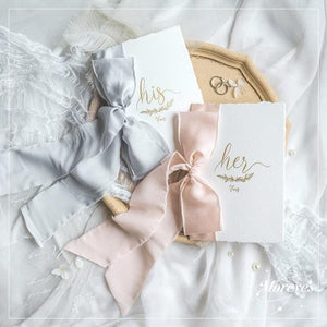 2pcs Romantic Wedding Vows Card