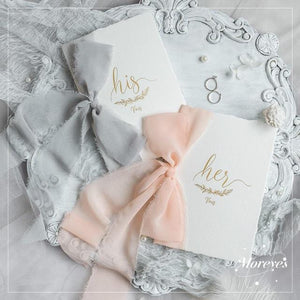 2pcs Romantic Wedding Vows Card