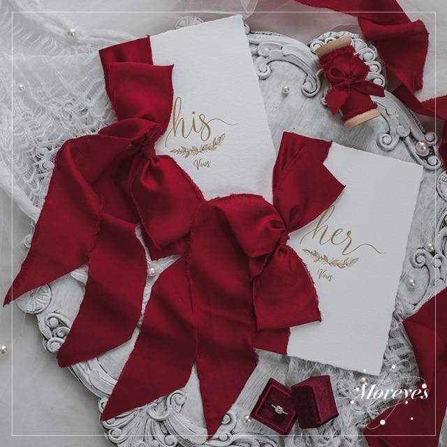 2pcs Romantic Wedding Vows Card