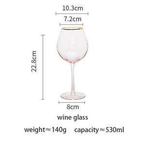 Gold Border Glass Cup