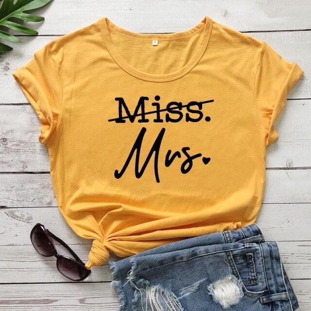miss to mrs New Arrival Women's T shirt